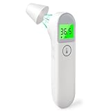 NICEWIN 2 in 1 Contactless Fever Thermometer, Digital Fever Thermometer for Ear Forehead, Forehead Thermometer for Babies Children Adults