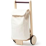 Kid's Concept Einkaufswagen für Kinder: Umweltfreundlicher Spaß mit robuster Canvas-Tasche, Klettverschluss und gummierten Rädern. Perfekt für kleine Einkäufer und Spielabenteuer!