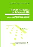 Human Resources im Internet 2006: Vergleich der HR-Websites bedeutender deutscher Arbeitgeber