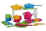 Haberkorn 30 TLG Küchenset für Spielküche Töpfe Kinderservice Besteck