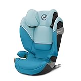 CYBEX Gold Kindersitz Solution S2 i-Fix, Für Autos mit und ohne ISOFIX, 100 - 150 cm, Ab ca. 3 bis 12 Jahre (15 - 50 kg), Beach Blue
