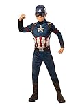 Rubie's Offizielles Kostüm Captain America, Avengers Endgame, klassisch, Kindergröße M, 5-7 Jahre, Körpergröße 132 cm
