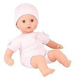 Götz 1320590 Muffin to dress Mädchen Puppe - 33 cm große Babypuppe mit blauen Schlafaugen, ohne Haare mit Mütze - Weichkörper-Puppe ab 18 Monaten