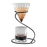 Missmisq Ständer zum Übergießen von Kaffee, Ständer für Kaffeetropfer | Kaffee über den Ständer gießen | Kaffeebrüherhalter aus Metall, Handtropfkaffeehalterung, Kaffeefilterhalter für