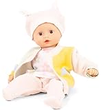 Götz 2420561 Muffin Baby Farbspiel Puppe - 33 cm große Babypuppe mit braunen Schlafaugen, ohne Haare - Weichkörper-Puppe in 6-teiligen Set - geeignet ab 18 Monaten
