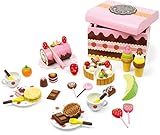 small foot Süßigkeitenkiste aus Holz, Zubehör für Kaufladen und Kinderküche mit Süßigkeiten, 2847