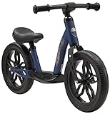 BIKESTAR Extra leichtes Kinder Laufrad mit Trittbrett für Jungen, Mädchen ab 3-4 Jahre | 12 Zoll Lauflernrad Eco Classic | Dunkelblau