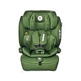 Lorelli Auto Kindersitz 9-36kg Adventure i-Size 76-150 cm, mitwachsender Autositz für Kinder, Babysitz, Autokindersitz, Einstellbare Kopfstütze, 5-Punkt-Sicherheitsgurt, grün