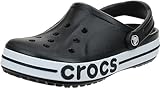 Crocs Unisex Adult Bayaband Clog, Black/White, 41/42 EU