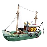 Schiff Fischerboot Klemmbausteine, 610 Teile Bauset Modell, Geburtstags Spielzeug für Erwachsene, Jungen oder Mädchen ab 6 Jahren