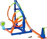 Hot Wheels Looping-Twister Set - Trackset mit dreifachem Korkenzieher-Looping und Aufbewahrungsbox, inklusive 1 Spielzeugauto, für Kinder ab 6 Jahren, HMX41