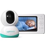 Aycorn Babyphone mit Kamera - Extra großer Baby 5 Zoll Monitor (720p) mit Ultra scharfer HD Qualität, Nachtsicht, Gegensprechfunktion, Temperaturalarm und 5 Schlaflieder - ideal für's Kinderzimmer