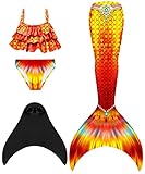 shepretty meerjungfrauenflosse mädchen Neuer Mermaid Tail Badeanzug für Erwachsene und Kinder,XiaoM5-140