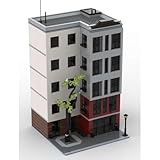 Modular Haus Bausteine,2818 Teile Hotel Klemmbausteine Architektur ModellBausatz,MOC Architecture Model Building Block Kit,Spielzeug für Erwachsene