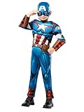 Rubie's 640833M Captain America Kostüm, boys, blau, M