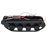 Tolaily Rc Tank Smart Roboter Tank Auto Chassis Kit Gummiraupenkette für 130 Motor DIY Roboter Spielzeug für Kinder