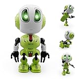 rc tech Roboter für Kinder, Sprechender Roboter Spielzeug mit Licht-Augen, 360° drehbares Gelenk, 10 Stunden spielzeit, Geschenk für Jungen und Mädchen ab 3 Jahren(grün)