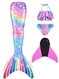 shepretty meerjungfrauenflosse mädchen Neuer Mermaid Tail Badeanzug für Erwachsene und Kinder,M9-D-130