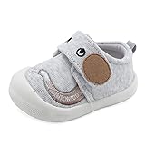 MASOCIO Lauflernschuhe Babyschuhe Junge Baby Schuhe Jungen Sneaker Lauflern 12-18 Monate Grau Größe 20 (Herstellergröße: CN 16)