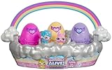 Hatchimals Alive Frühlingskörbchen - mit 3 selbstschlüpfenden Eiern und insgesamt 6 Tierchen für fantasievollen Spielspaß, Ostergeschenk für Kinder ab 3 Jahren