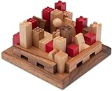 LOGOPLAY Castle - Burg - 3D Puzzle - Denkspiel - Knobelspiel - Geduldspiel - Logikspiel aus Holz mit vielen Spielvarianten