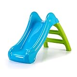 FEBER - FEBER First Slide, 2 in 1 farbenfrohe, kleinformatige Kinderrutsche, mit Schlauchöffnung zum Umfunktionieren in eine Wasserrutsche, für Jungen und Mädchen ab 1 Jahr, Famosa (FEB04000)