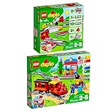Lego Duplo 2er Set 10882 10874 Eisenbahn Schienen + Dampfeisenbahn