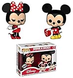 Funko POP! Valentine Mickey & Minnie - 2-Pack Vinyl Figures 10cm, Mehrfarbig, One Size