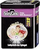 Kosmos 688035 Story Cards - Die drei !!! Labyrinth der Spiegel, Die drei Ausrufezeichen Kids Kartenspiel, interaktive Detektiv Geschichte, Kartenspiel für Kinder, in Metalldose zum Mitnehmen