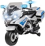 Actionbikes Motors Kinder Elektromotorrad 1299SS - Led Beleuchtung - Stützräder - Softstart - Multimedia - Elektrisches Motorrad für Kinder ab 3 Jahre (Silber)