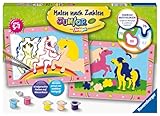 Ravensburger Malen nach Zahlen 27773 - Süße Ponys -Malen nach Zahlen für Kinder 5-7 Jahren
