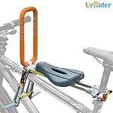 UrRider Kinderfahrradsitz, Vorneliegender Fahrradsitz für Kinder, Faltbarer und ultraleichter Baby-Kinderfahrradträger-Handlauf für Mountainbikes, Hybridbikes und Fitnessbikes