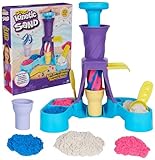 Kinetic Sand Softeis Station - mit 396 g original magischem Sand in drei Farben und umfangreichem Zubehör für kreatives Indoor-Sandspiel, für Kinder ab 3 Jahren