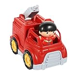 VICASKY Feuerwehrauto Spielzeug Nachahmung Eines Feuerwehrauto-spielzeugs Cartoon-rückseitenautos Kinderspielzeug Jungenspielzeug Spielzeug Minispielzeug Für Kinder Rot Abs